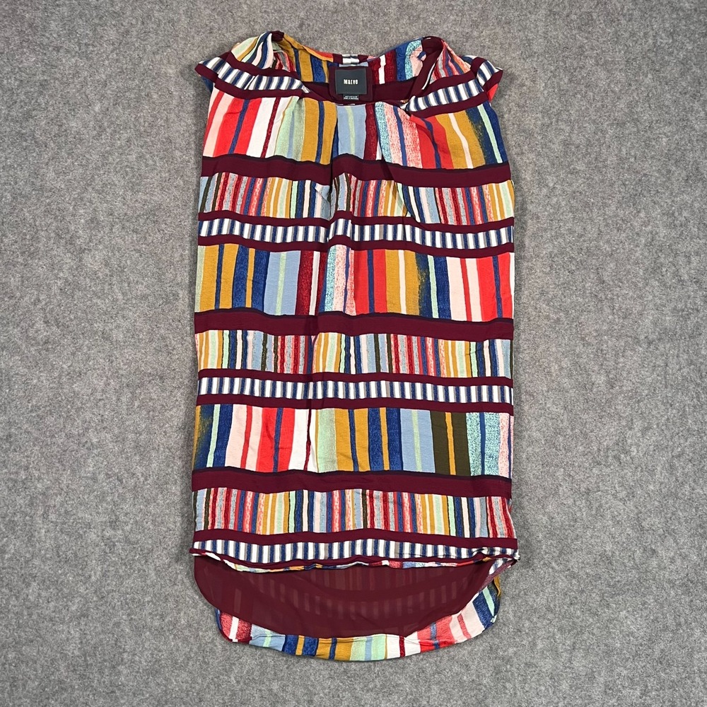 Anthropologie Maeve Au Revoir Abstract Short Sleeve Shift Dress Women's Size 2
